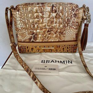 Brahmin CARRIE CROSSBODY-Toasted Kempsey-Like New